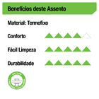 Assento Sanitário Piano|Quadra Poliéster Ébano Fechamento Comum Deca